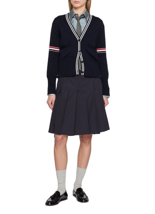 模特儿示范图 - 点击放大 - THOM BROWNE - Sailboat Scene Silk Shirt