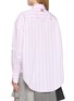 背面 - 点击放大 - THOM BROWNE - Supersized Hairline Stripe Cotton Poplin Shirt