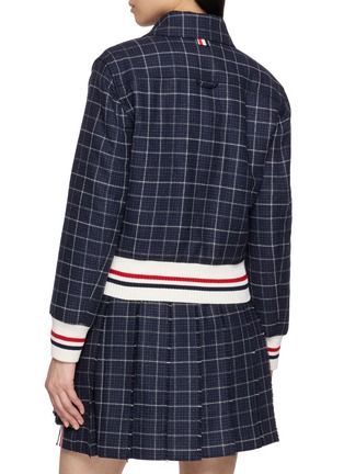 背面 - 点击放大 - THOM BROWNE - Windowpane Check Down Filled Cropped Flight Jacket