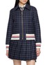首图 - 点击放大 - THOM BROWNE - Windowpane Check Down Filled Cropped Flight Jacket