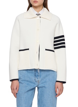 首图 - 点击放大 - THOM BROWNE - 4 Bar Knit Jacket