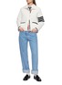 模特儿示范图 - 点击放大 - THOM BROWNE - 4 Bar Knit Jacket