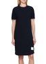 首图 - 点击放大 - THOM BROWNE - RWB Tipping Anchor Button Cotton Piqué Dolman T-Shirt Dress
