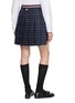 背面 - 点击放大 - THOM BROWNE - Windowpane Check Pleated Mini Skirt