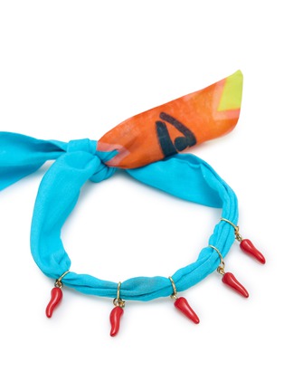 细节 - 点击放大 - TASH AND LEY - Chilli Charm Scarf Necklace