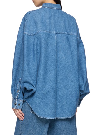 背面 - 点击放大 - LOEWE - Batwing Sleeve Embroidered Denim Shirt
