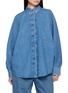 首图 - 点击放大 - LOEWE - Batwing Sleeve Embroidered Denim Shirt