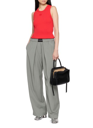 模特儿示范图 - 点击放大 - LOEWE - Anagram Embroidered Ribbed Tank Top
