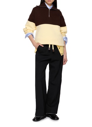 模特儿示范图 - 点击放大 - LOEWE - Layered Button Up Hem Pants