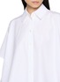  - LOEWE - Short Sleeve Trapeze Cotton Poplin Shirt