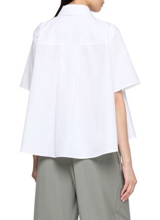 背面 - 点击放大 - LOEWE - Short Sleeve Trapeze Cotton Poplin Shirt