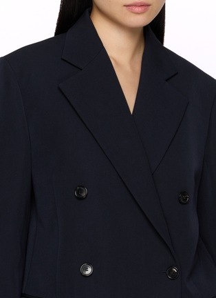 细节 - 点击放大 - LOEWE - Detachable Knit Collar Single Breasted Blazer