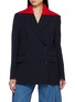 首图 - 点击放大 - LOEWE - Detachable Knit Collar Single Breasted Blazer