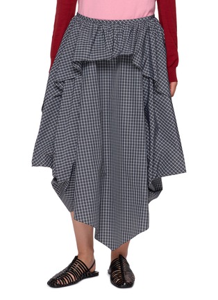 首图 - 点击放大 - LOEWE - Asymmetric Draped Panel Midi Skirt
