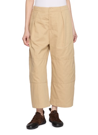 首图 - 点击放大 - LOEWE - Panelled Knee Cotton Cropped Pants