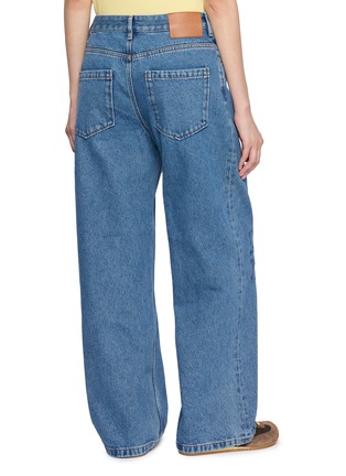 背面 - 点击放大 - LOEWE - Anagram Embroidered Washed Cotton Denim Baggy Jeans