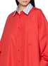  - LOEWE - Double Layer Collar Cotton Poplin Shirt Dress