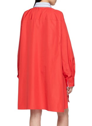 背面 - 点击放大 - LOEWE - Double Layer Collar Cotton Poplin Shirt Dress
