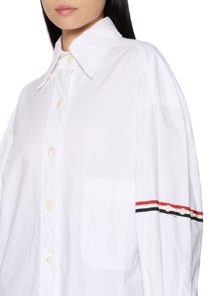  - THOM BROWNE - Supersized Point Collar Shirt