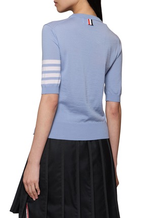 背面 - 点击放大 - THOM BROWNE - 4 Bar Crewneck Top
