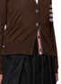  - THOM BROWNE - 4-Bar Striped V-Neck Cardigan