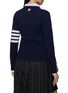 背面 - 点击放大 - THOM BROWNE - 4-Bar Striped V-Neck Cardigan