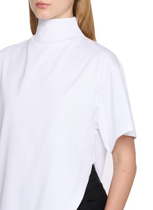  - ALAÏA - 不对称三角下摆高领 T 恤