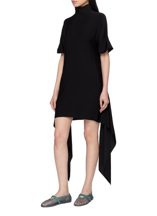 正面 -点击放大 - ALAÏA - Asymmetric Draped Cady Dress