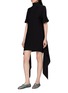 正面 -点击放大 - ALAÏA - Asymmetric Draped Cady Dress