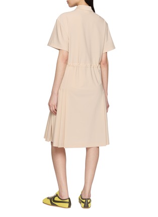 背面 - 点击放大 - LACOSTE SPORT - Pleated Drawstring Waistband Polo Dress