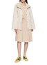 模特儿示范图 - 点击放大 - LACOSTE SPORT - Pleated Drawstring Waistband Polo Dress