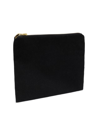 细节 - 点击放大 - BENARAS - Jamaica Palm Embroidered Canvas Pouch