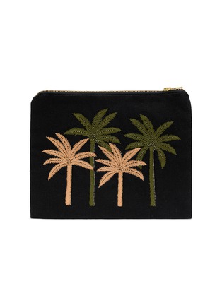首图 - 点击放大 - BENARAS - Jamaica Palm Embroidered Canvas Pouch