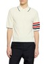首图 - 点击放大 - THOM BROWNE - 4 Bar Raglan Sleeve Linen Cotton Polo Shirt