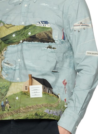  - THOM BROWNE - Sailboat Scene Cotton Shirt