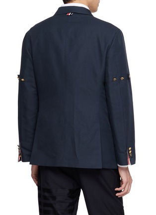背面 - 点击放大 - THOM BROWNE - Double Breasted Unconstructed Wide Shoulder Suit Jacket