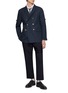 模特儿示范图 - 点击放大 - THOM BROWNE - 4-Bar Button Down Collar Cotton Oxford Shirt