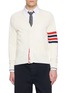 首图 - 点击放大 - THOM BROWNE - 4-bar Linen Cotton Cardigan