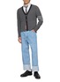模特儿示范图 - 点击放大 - THOM BROWNE - Baby Cable 4-Bar V-neck Cardigan