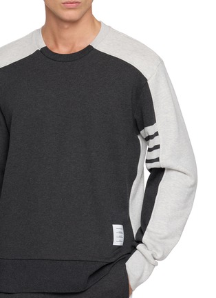  - THOM BROWNE - 4 Bar Colour Block Crewneck Sweater