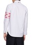 背面 - 点击放大 - THOM BROWNE - University Stripe 4-Bar Lobster Cotton Oxford Shirt