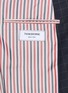  - THOM BROWNE - Checkered Armband Detail Single Breasted Blazer