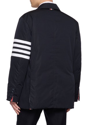 背面 - 点击放大 - THOM BROWNE - Single Breasted 4 Bar Snap Front Down Filled Blazer