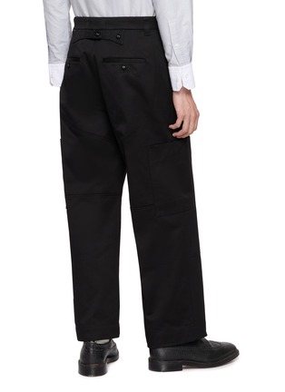 背面 - 点击放大 - THOM BROWNE - Wide Leg Cotton Twill Chap Painter Pants