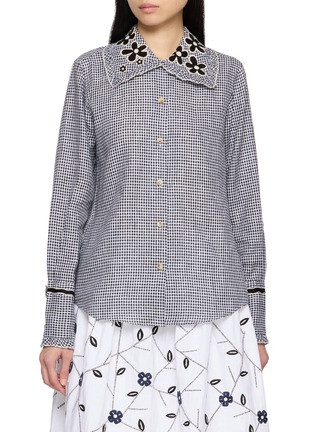 首图 - 点击放大 - JUPE BY JACKIE - Bixby Floral Embroidered Shirt