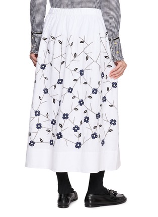 背面 - 点击放大 - JUPE BY JACKIE - Champlain Floral Embroidered Midi Skirt