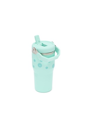 细节 –点击放大 - STANLEY - The IceFlow™ Flip Straw 2.0 Tumbler 20oz — Teal Daisies