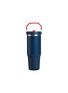 细节 –点击放大 - STANLEY - The Iceflow™ Flip Straw 2.0 Tumbler 30oz — Team Navy Red