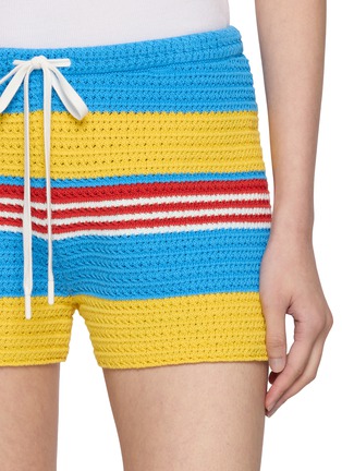  - POSSE - Tammy Striped Cotton Knit Shorts