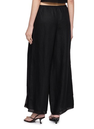 背面 - 点击放大 - POSSE - Alfie Lace Trim Linen Pants